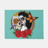 Sugar Skulls Art Nouveau Fußmatte (Vorderseite)