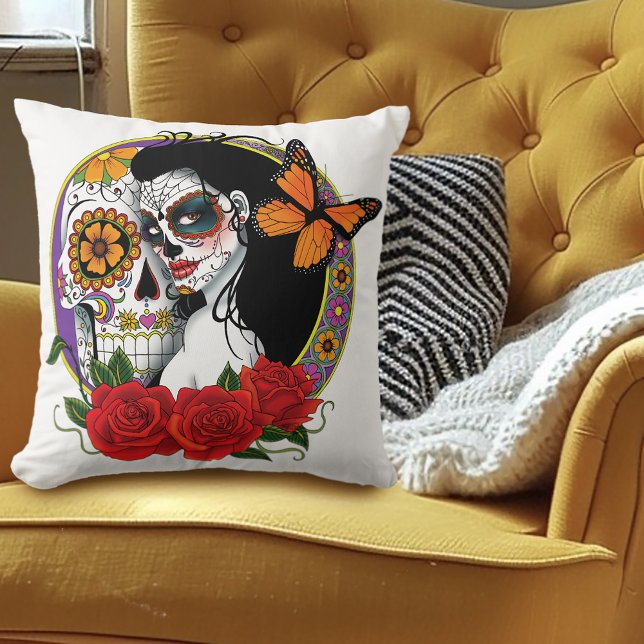 Sugar Skulls Art Nouveau Kissen (Von Creator hochgeladen)