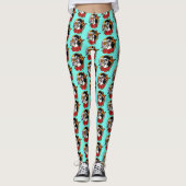 Sugar Skulls Art Nouveau Leggings (Vorderseite)