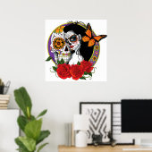 Sugar Skulls Art Nouveau Poster (Heimbüro)