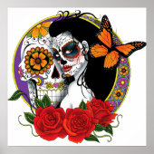 Sugar Skulls Art Nouveau Poster (Vorne)