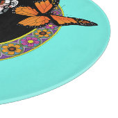 Sugar Skulls Art Nouveau Schneidebrett (Ecke)