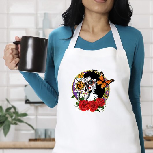 Sugar Skulls Art Nouveau Schürze