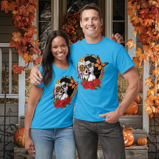 Sugar Skulls Art Nouveau T-Shirt