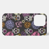 Sugar Skulls Black iPhone 13 Pro Fall Hülle (Rückseite (Horizontal))
