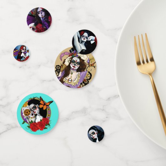 Sugar Skulls Day Dead Konfetti (Gruppe)