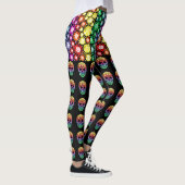 Sugar Skulls Day of the Dead Pop Fashion Leggings (Rechts)
