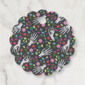 Sugar Skulls Day of the Dead Theme Vielen Dank Geschenkanhänger (Rückseite)