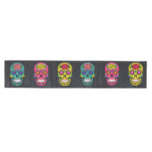 Sugar Skulls Día de los Muertos 16X90" Mittelgroßer Tischläufer (Horizontal)