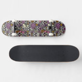 Sugar Skulls Dia de los Muertos Skateboard Deck (Horizontal)