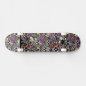 Sugar Skulls Dia de los Muertos Skateboard Deck (Horizontal)