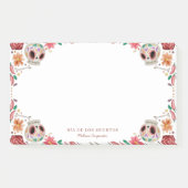 Sugar Skulls Día de los Muertos Theme Post-it Klebezettel (Vorderseite)