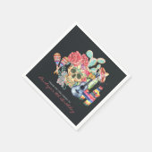 Sugar Skulls Día de los Muertos Theme Serviette (Ecke)