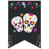 Sugar Skulls Dia de los Muertos Theme Wimpelkette (Erste Fahne)