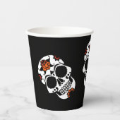 Sugar Skulls Halloween-Party Pappbecher (Vorderseite)