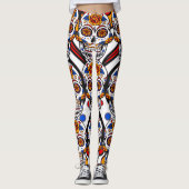 Sugar Skulls Holidays Muster Leggings (Vorderseite)