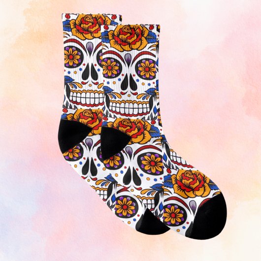 Sugar Skulls Holidays Muster Socken