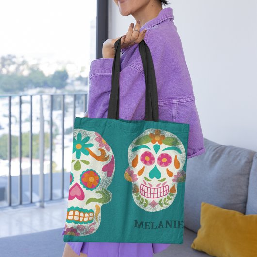 Sugar Skulls Illustration Personalisiert Tasche