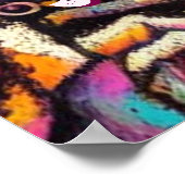 Sugar Skulls in Love Chalk Pastel Personalized Poster (Ecke)