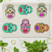 Sugar Skulls Küchentücher (Gefaltet)