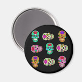 Sugar Skulls Magnet (Vorderseite/Rückseite)