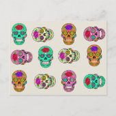 Sugar Skulls Postcard Postkarte (Vorderseite)