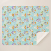 Sugar Skulls Sherpa Blanket Sherpadecke (Vorderseite (Horizontal))