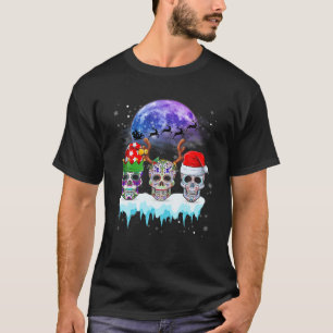 Sugar Skulls Weihnachten Weihnachten Funny Skulls  T-Shirt