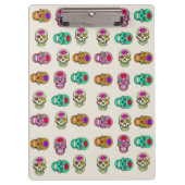 Sugar Skulls Zwischenablage Klemmbrett (Vorderseite)