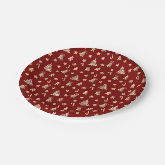 Sugar & spice Christmas! Pappteller (Schrägansicht)