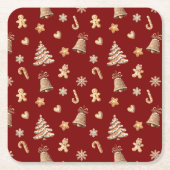 Sugar & spice Christmas! Rechteckiger Pappuntersetzer (Vorderseite)