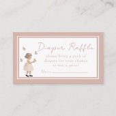 Sugar, Spice & Everything Nice Diaper Raffle Card Begleitkarte (Vorderseite)