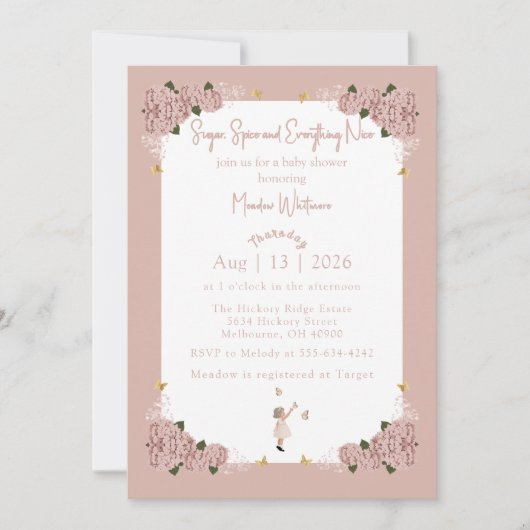 Sugar, Spice & Everything Nice - Invitation Einladung (Vorderseite)