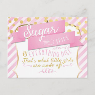 Sugar & Spice Girls Ankündigungs-Foto-Postkarte Postkarte
