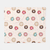 Sugar Sweet Donut Muster Fleecedecke (Vorderseite (Horizontal))