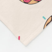 Sugar Sweet Donut Muster Fleecedecke (Ecke)