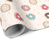Sugar Sweet Donut Muster Geschenkpapier (Rolleneckpunkt)