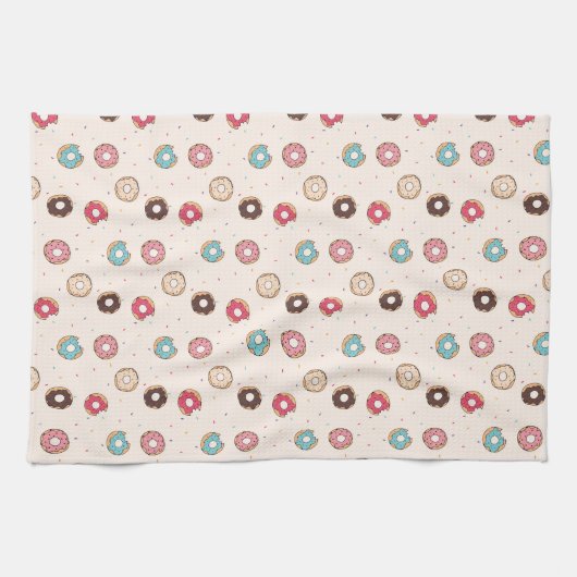 Sugar Sweet Donut Muster Geschirrtuch (Horizontal)