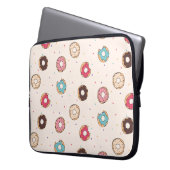 Sugar Sweet Donut Muster Laptopschutzhülle (Vorderseite Links)