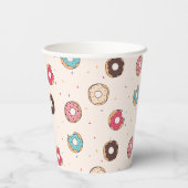 Sugar Sweet Donut Muster Pappbecher (Rückseite)