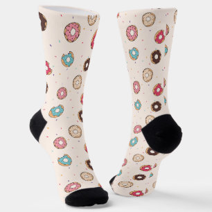 Sugar Sweet Donut Muster Socken