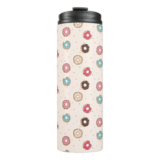 Sugar Sweet Donut Muster Thermosbecher (Vorderseite)