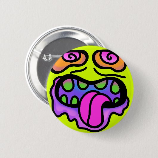 Sugar Zombie Pop Art Button (Vorne & Hinten)