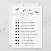 SUGARBOO, der gesagt hat, es Mama oder Daddy Baby Einladung (Vorderseite)