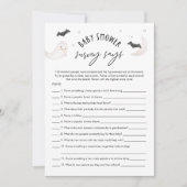 SUGARBOO Halloween Baby Shooting Survey sagt Game Einladung (Vorderseite)