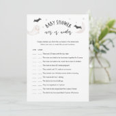 SUGARBOO Halloween Oben oder unter dem Kinderdusch Einladung (Stehend Vorderseite)