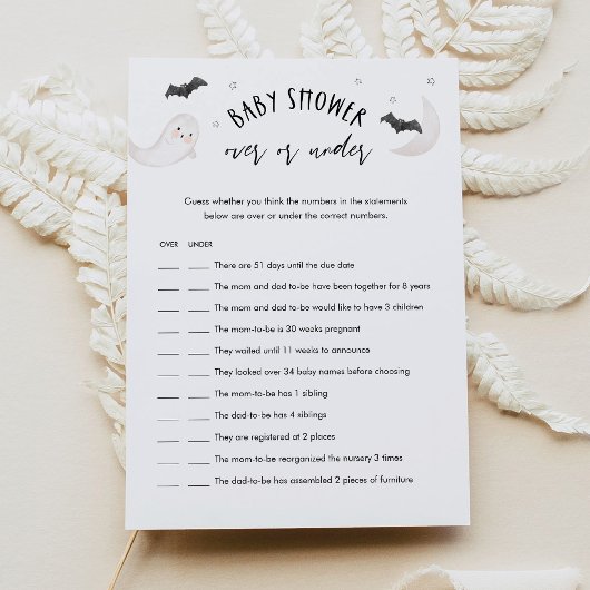 SUGARBOO Halloween Oben oder unter dem Kinderdusch Einladung