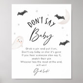 SUGARBOO Halloween Sage Baby Game Sign Poster (Vorne)