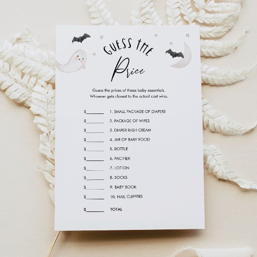 SUGARBOO Raten Sie die Preis Baby Dusche Spielkart Einladung