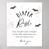 SUGARBOO Windeln Raffle Baby Dusche Spielzeichen Poster (Vorne)